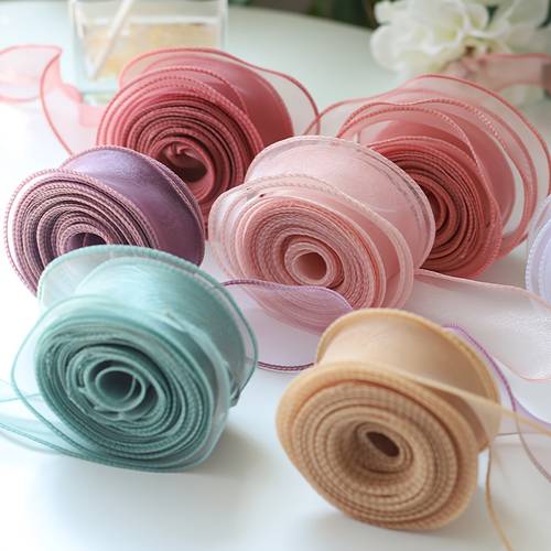 item picture 6 rolls tulle satin ribbon set each roll 4 06 cm wide x 9 14 m long for gift wrapping crafts wedding decoration and hair additions
