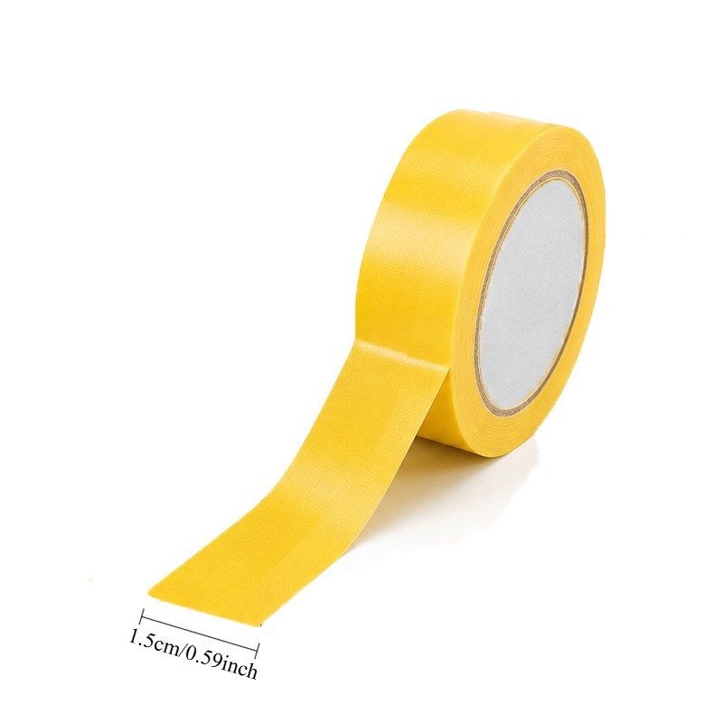 TEMU Yellow Cloth Duct Tape, Heavy Duty Adhesive Tape For Pipe Wrapping, Carpet Seaming, Floor Fixing, Cable Bundling, And Workshop Use
