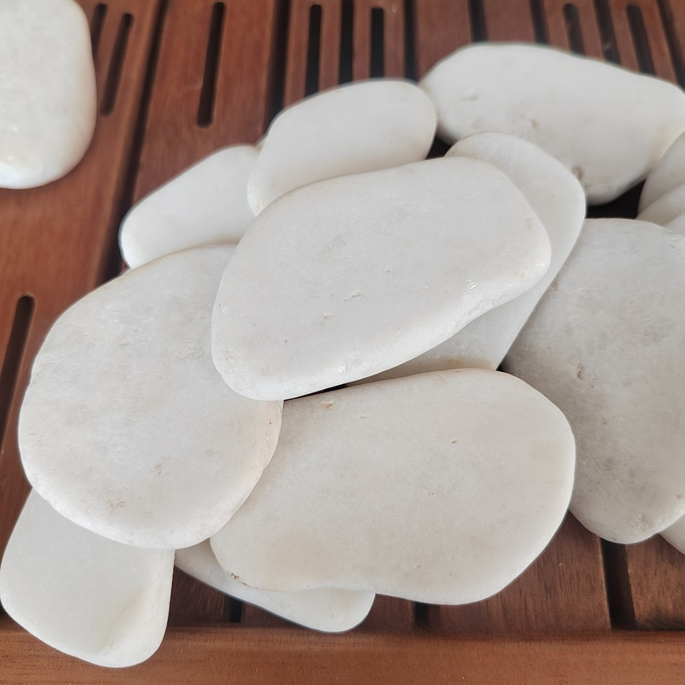 TEMU Large Smooth Painted Pebbles - Large Flat Suitable For Shoe & Decor, Beads, Stones, Craft Flat Painted Stone With Natural, Decorative Stone For