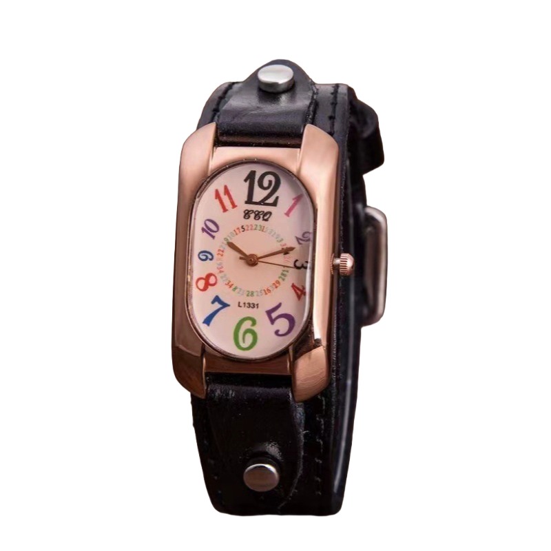 TEMU 1pc Stylish Colorful Digital Quartz Watch -elegant & , Daily Versatile Style | Great Gift For Birthdays/ Christmas/ New Year