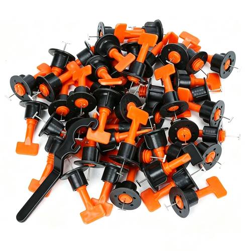 51pcs floor for tile leveling system clips spacers porcelain ceramic leveler kit for tile laying wall fixing construction tools
