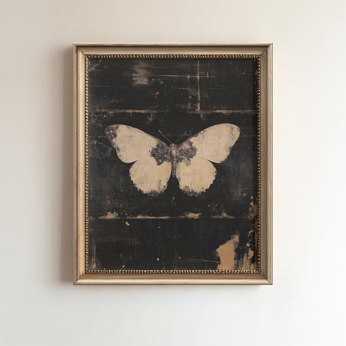 TEMU 2d Flat, 2d Flat, 1pc Wall Decoration Featuring Vintage Posters, A Rustic Design, An Aged Botanical Print, And A Dark, Nature Illustration. This
