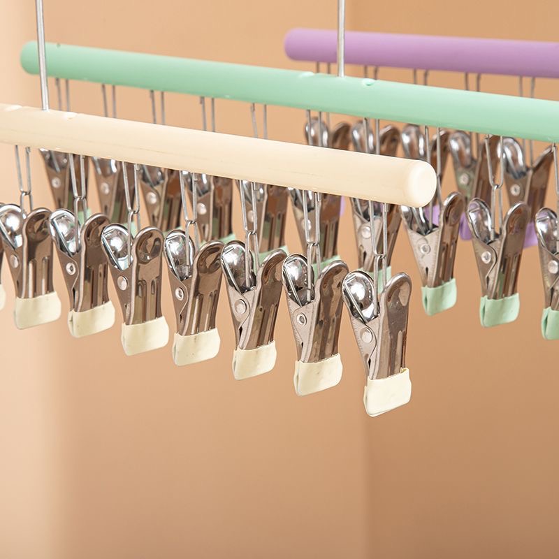 metal clothes rack 1pc metal socks underwear clothes rack multi clip strong clamping force weather resistant indoor outdoor use for balcony wardrobe students back to school organization balcony drying rack secure item hanging clothes pins Product details 0