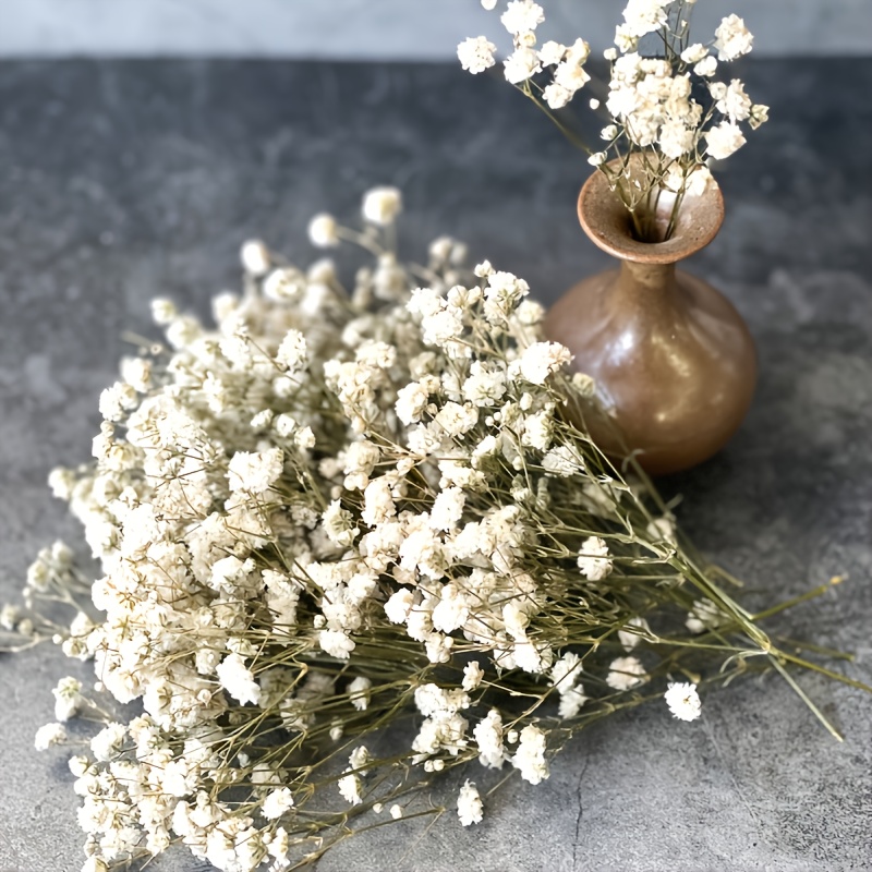 TEMU Mini Bouquet de Gypsophile - Fleurs Artificielles de Gypsophile Réalistes Adaptées à la Décoration de Mariage, Centres de Table Bohèmes , Ne