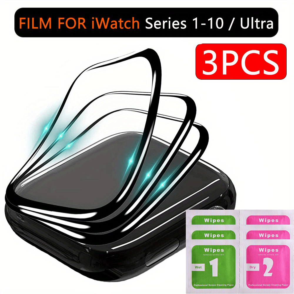 

Protective Film For Iwatch Series 10 42/46mm 44mm 45mm 40mm 41mm 49mm 42 38mm Curved Screen Protectors Iwatch 7 Se 9 Ultra 1 2