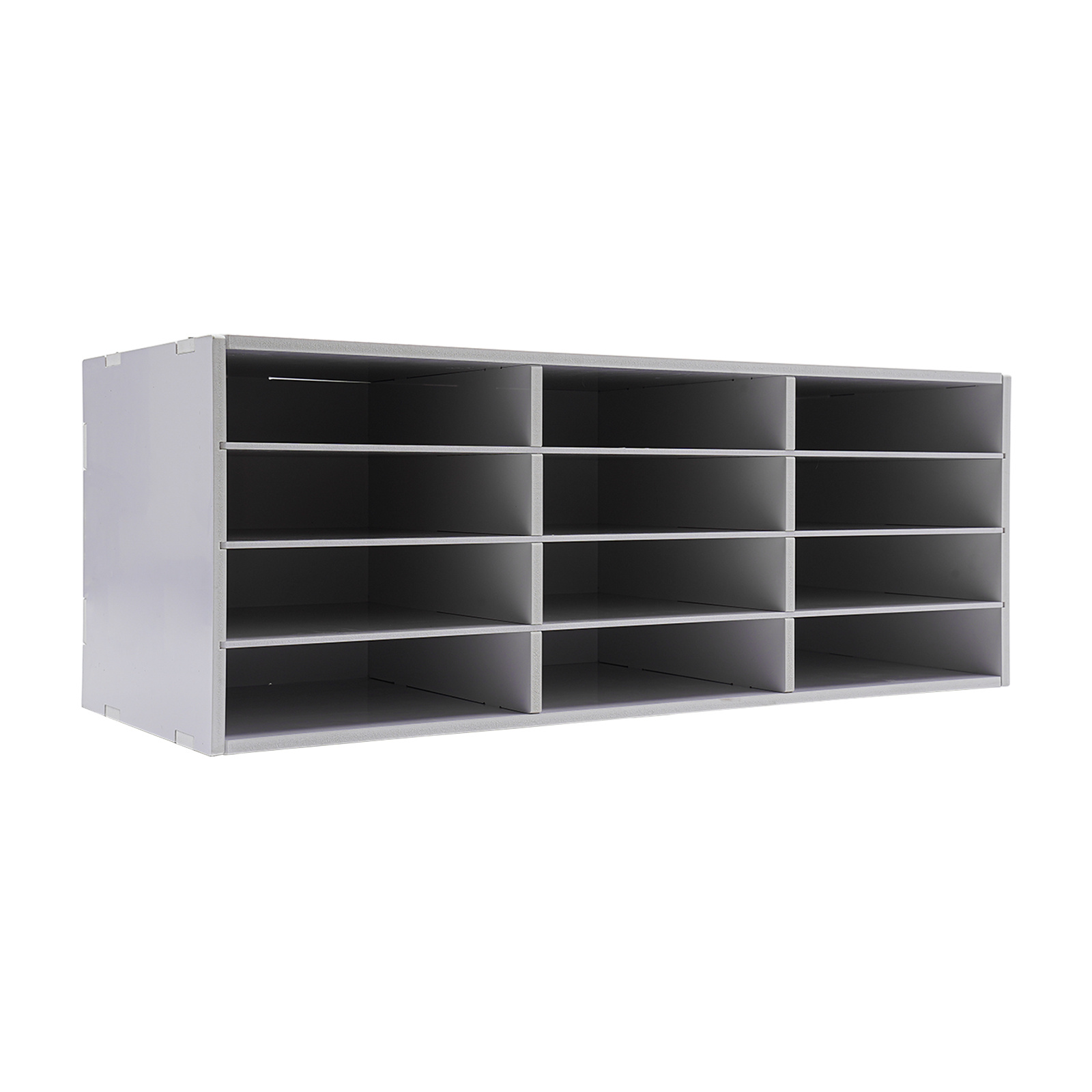 Image of 4 Tires Mail Sorter Organizer | White Pvc Literature Organizer For Library, Office, Classroom, And Craft Room To Organize Literature, Magazines, Comic Books 80*30. 8*30cm