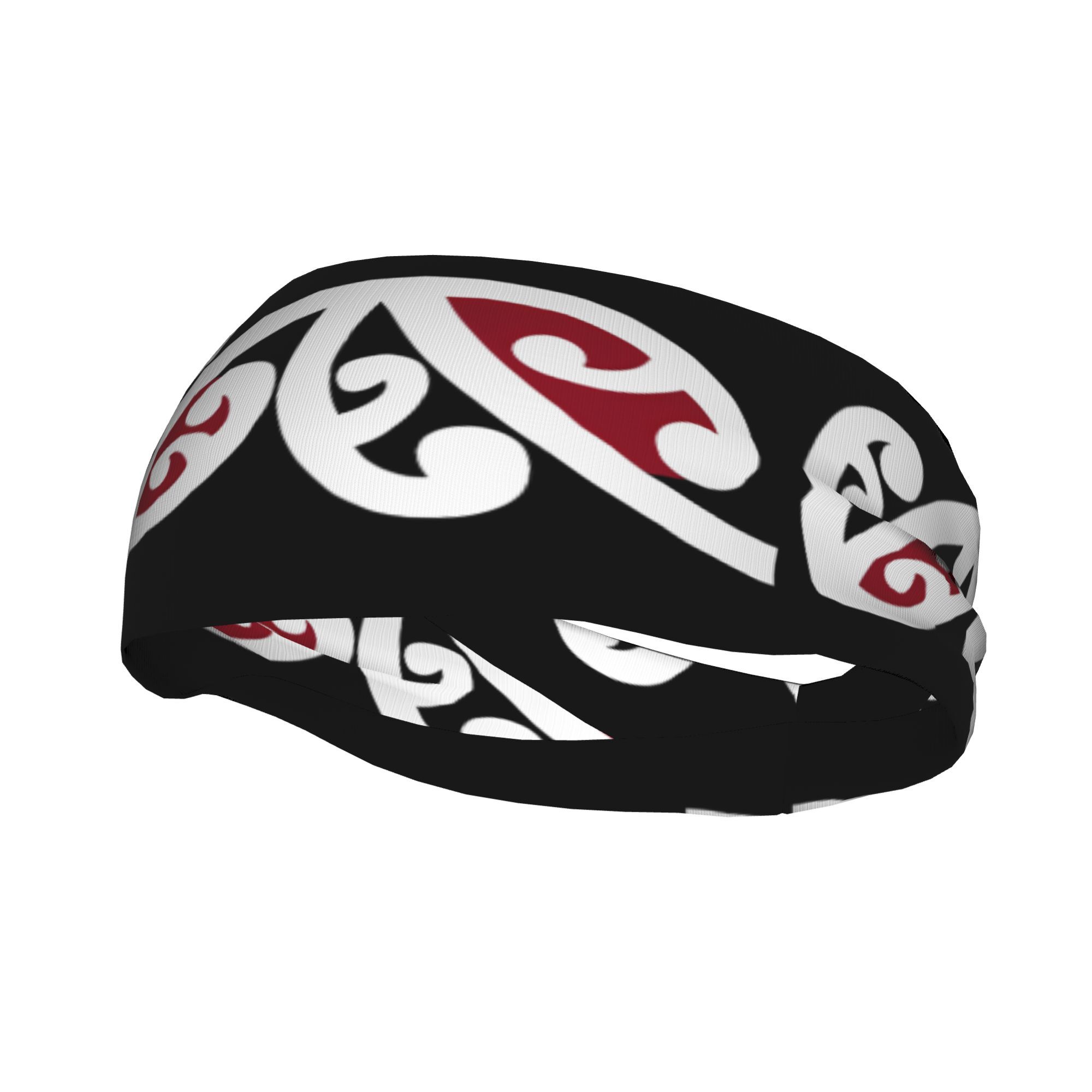 TEMU Outdoor Patterned Hair Band Maori Pattern 2d Print Design Daily Wear Exercise Hair Accessory Stretchy Headband Hygroscopic Fit For Exercise