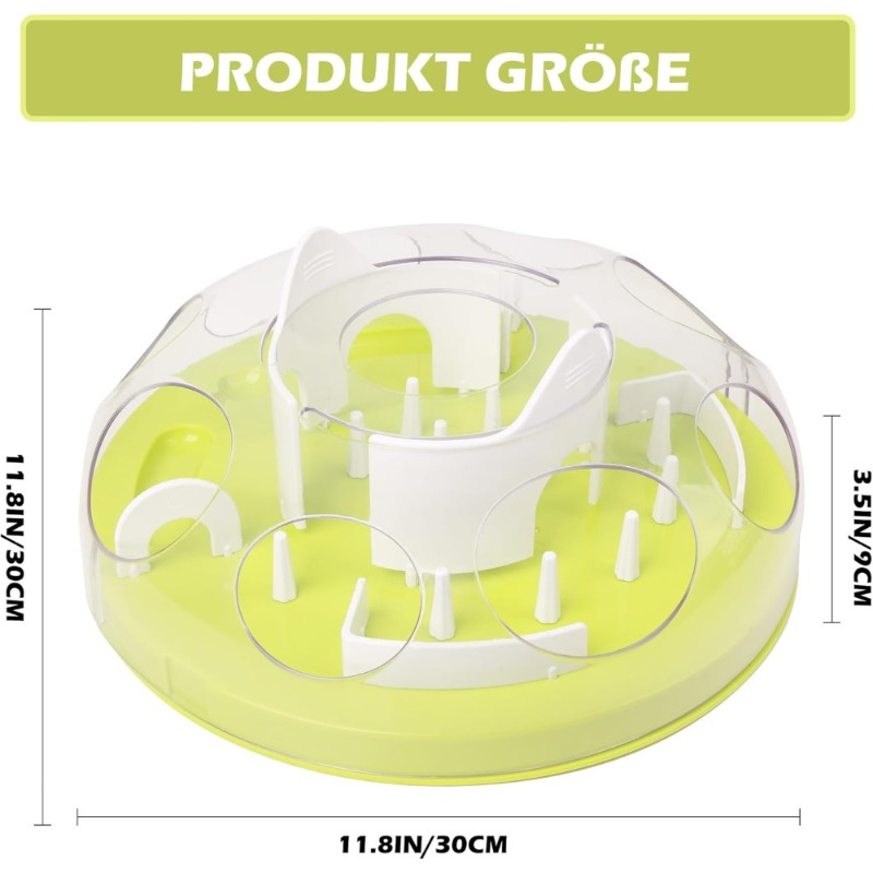 Interactive Rotating Maze Cat Feeding Bowl, Anti-swallowing Slow Feed Design, Durable Practical Pet Toy Reduces Rapid Eating, Improves And Raises Activity Level For Indoor Household Cats