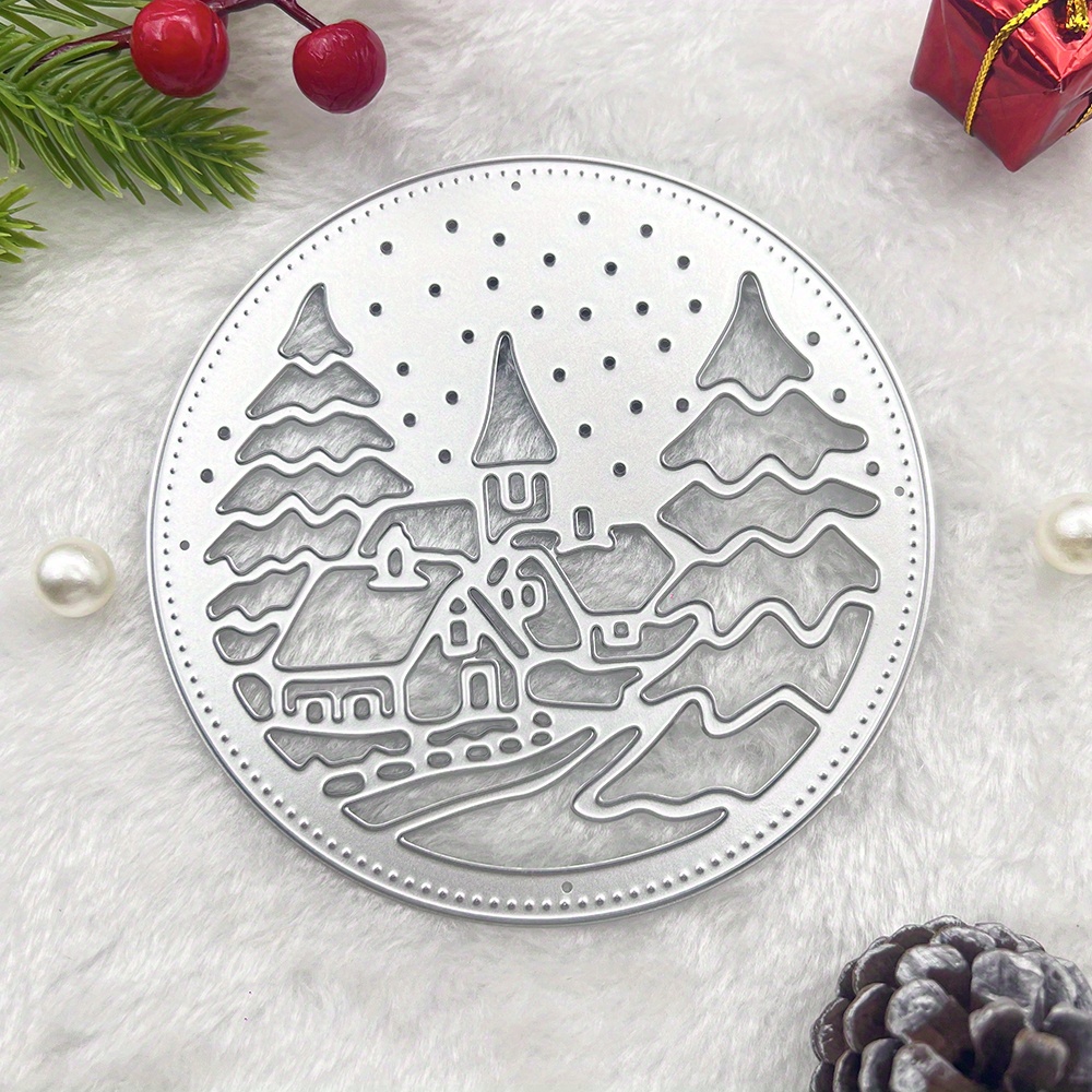 

Christmas Tree Metal Cutting Die - 1pc Embossing For Diy Greeting , Scrapbooking & Paper Crafts, Decorations, For & Favors