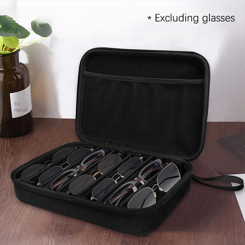 justerbar 6 facks glasögonförvaringslåda portabel - Temu Sweden