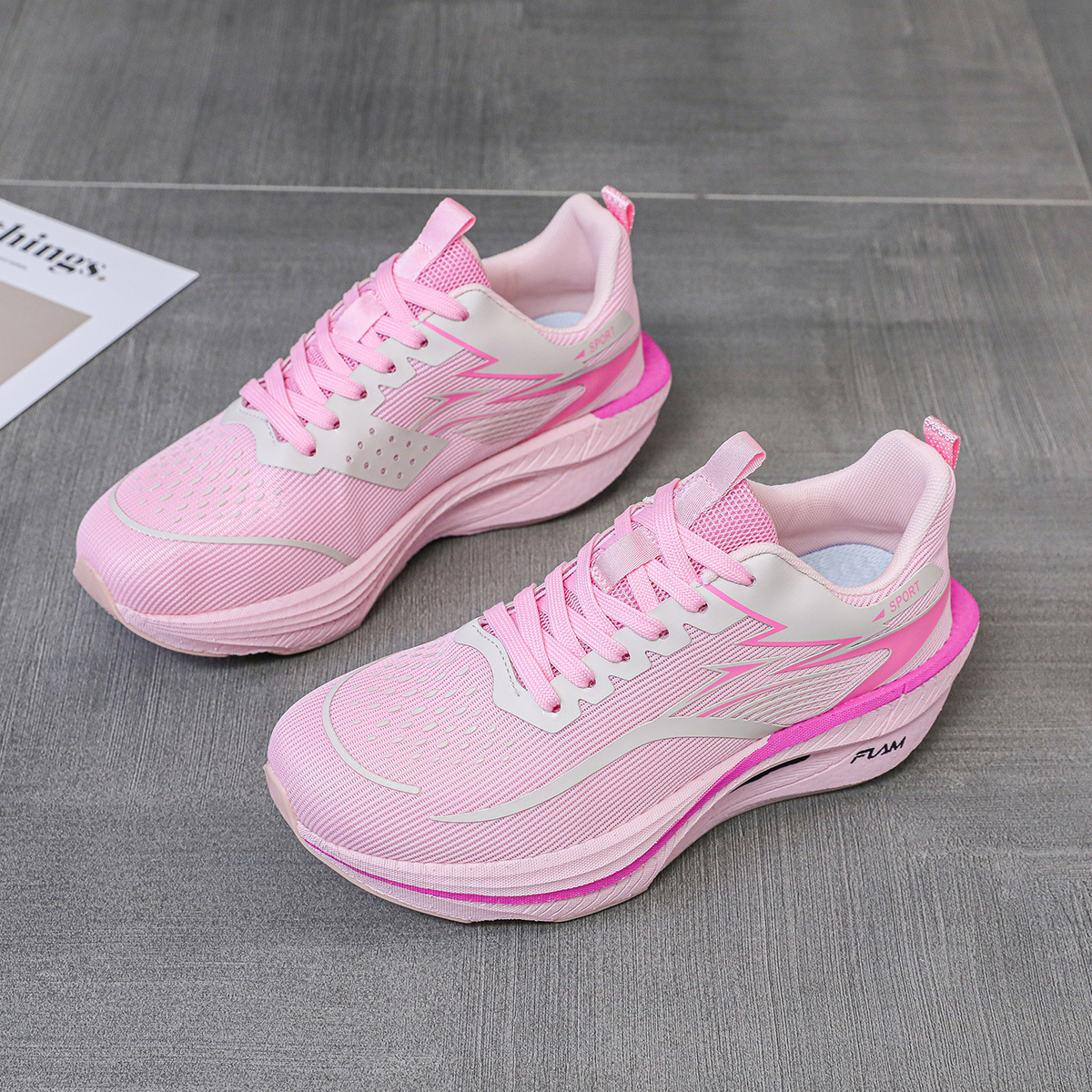 TEMU Women's Mesh Breathable Sports Shoes, Lightweight And Comfortable Running Shoes, Trendy And And Leisure Footwear