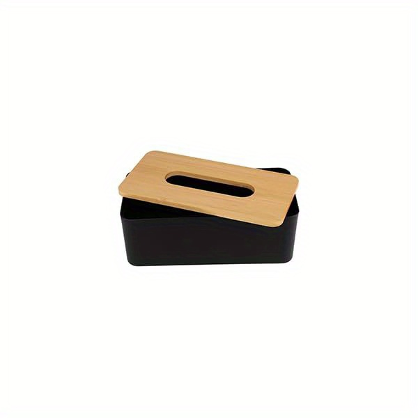 modern tissue box cover with bamboo-like   - square tissue holder for bathroom & home/office, decorative dust-resistant tissue dispenser with easy-access top slot, compact space-saving design (3.82x1.97x1.42inch) - durable plastic construction, fits standard tissues, minimalist style for contemporary decor,  , bathroom accessories, sleek organizer, lightweight construction, sturdy material, cover plate, bathroom organizers and storage, small spaces, stylish Product details 3
