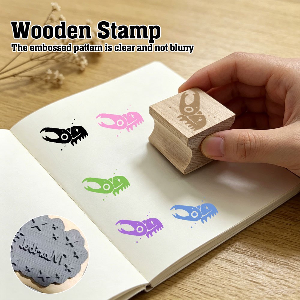 DIY Wood Stamp for Journaling and Creative Stationery