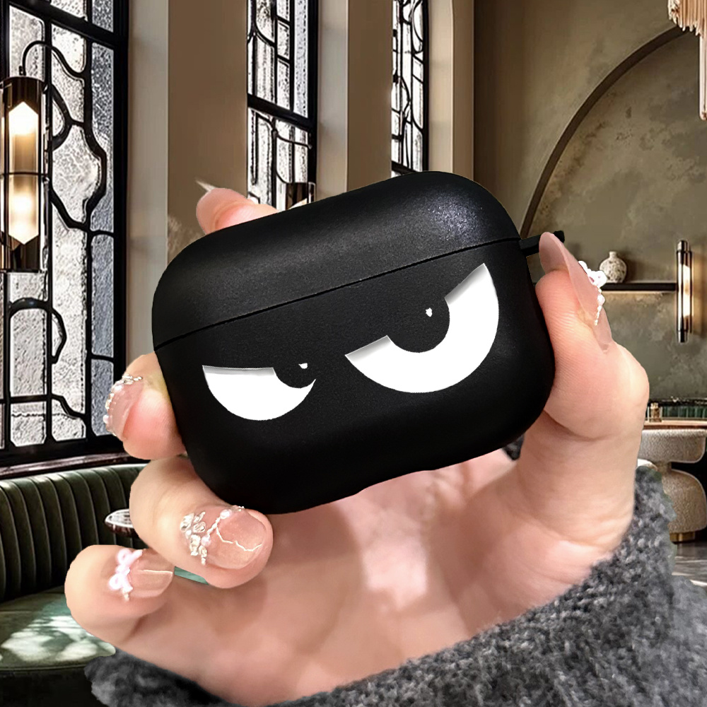 TEMU Étui Élégant et Premium pour 3, 4, 5, 6 et Pro 3 - avec Imprimé Oeil Blanc - Coque de Légère, Boîte de Rangement Texturée et Stylée, Idéal pour