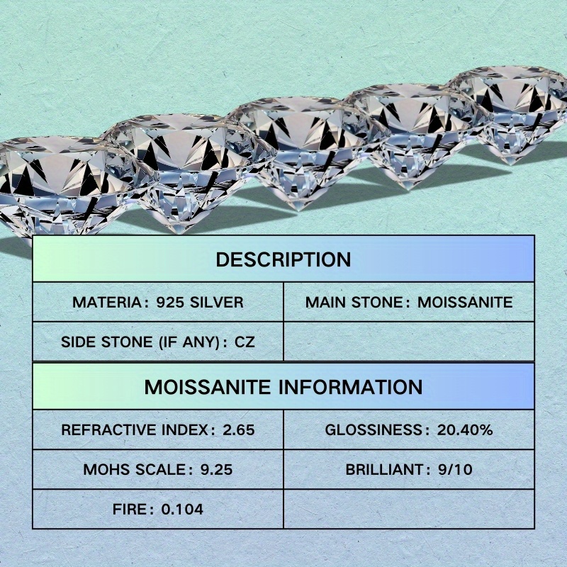 2ct Round Moissanite 925 Silver Ring for Parties and Festivals