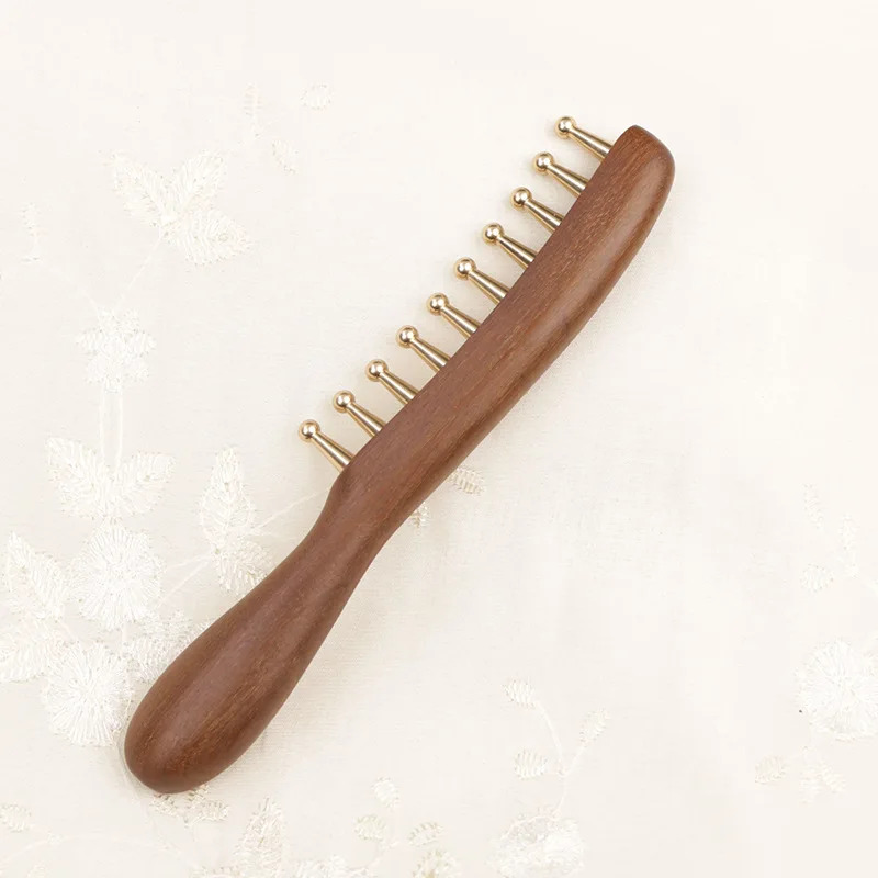 10-teeth Scalp Massager Comb For Body Skin Scraping And Head Relaxation