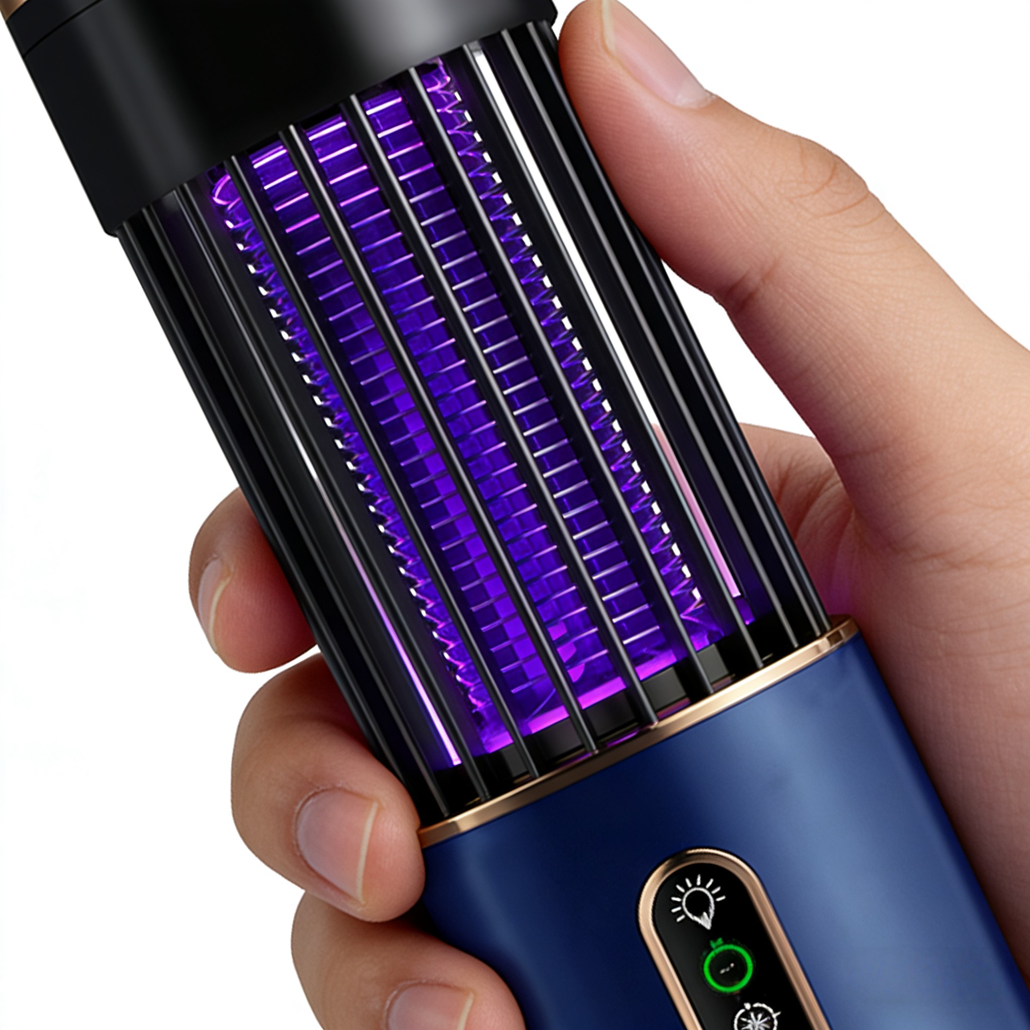 USB Rechargeable 2000mAh Mosquito Repellent Lamp - Multi-functional, High-Intensity Lighting, Skeleton Capture and Physical Elimination, Stylish Black Design for Bedrooms, Gardens, and Camping - Summer Essential, Mosquito Repellent Lamp, Garden Pest