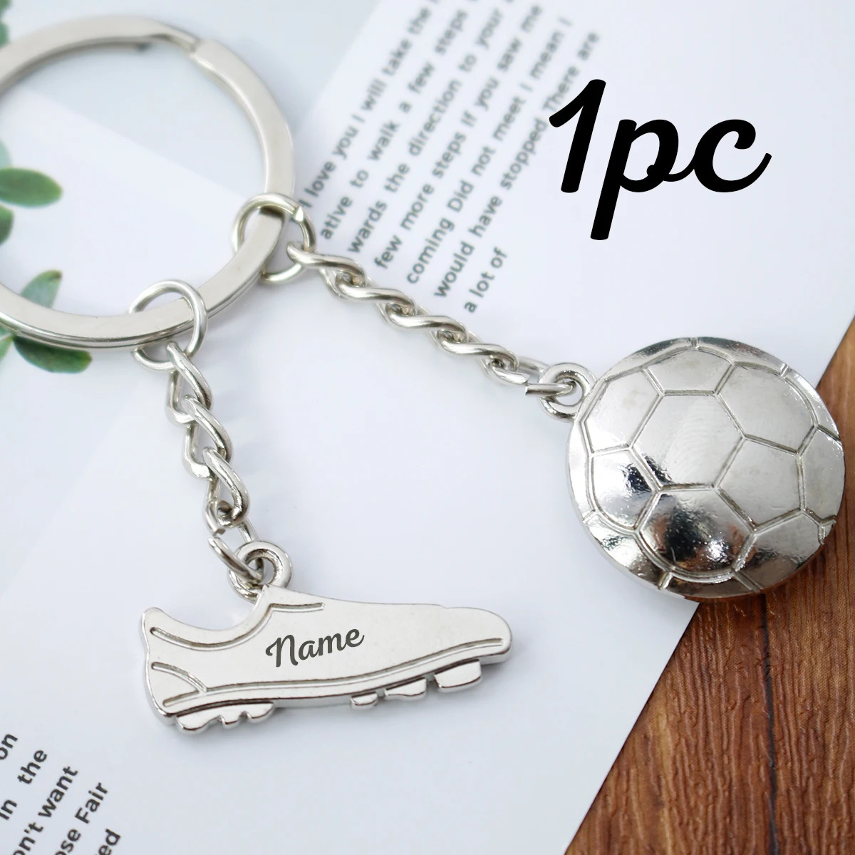 TEMU Portachiavi da calcio personalizzato, ciondolo portachiavi da calcio, portachiavi per fan, ciondolo per borsa da viaggio, portachiavi con