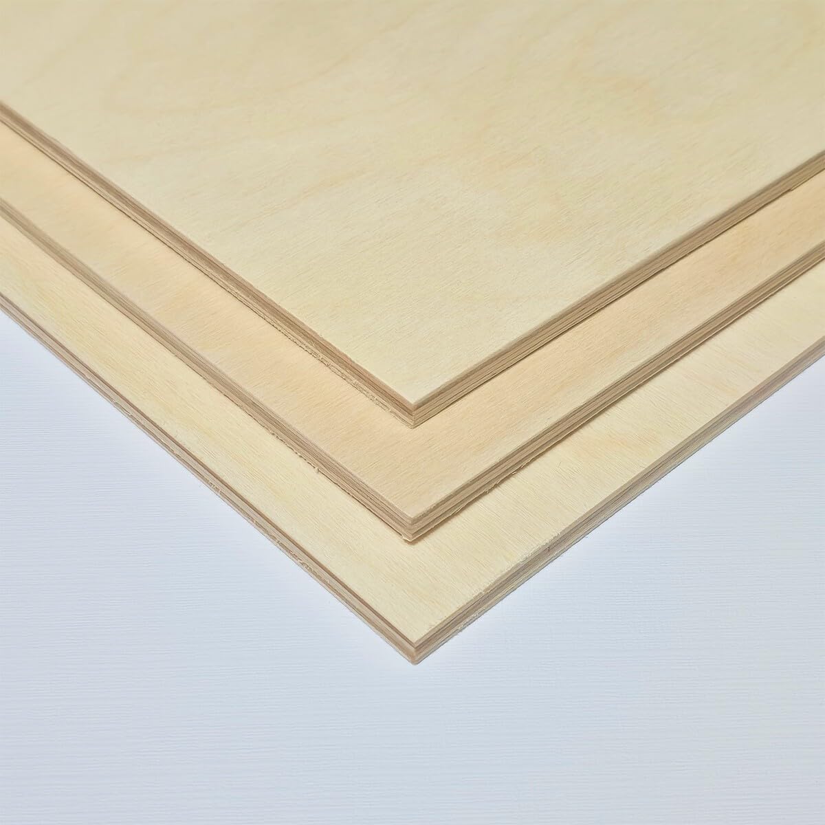 Image of Dofiki 5mm/6mm Plywood Sheets, 10/12pcs (610 X 305mm) Basswood Plywood, Ideal For Crafts, Handmade Projects, Model Making And