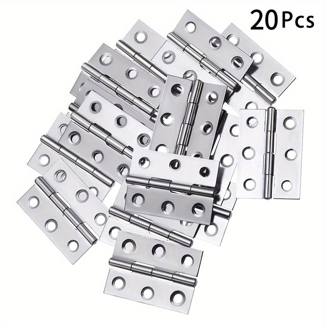 E-shop 20 Stück Edelstahl Klappschellen 2 Zoll Tür- und Fensterschellen, Türschellen Edelstahl Klappkupplungsschellen, Verwendet für Türrahmenabdeckung