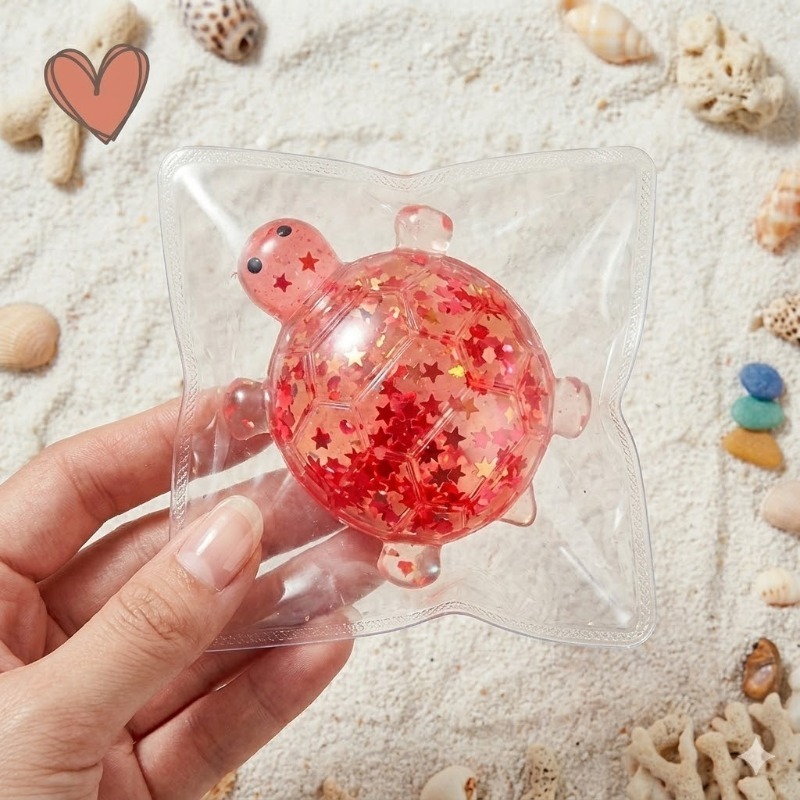Shiny Squishy Turtle Toy, Quick Rebound