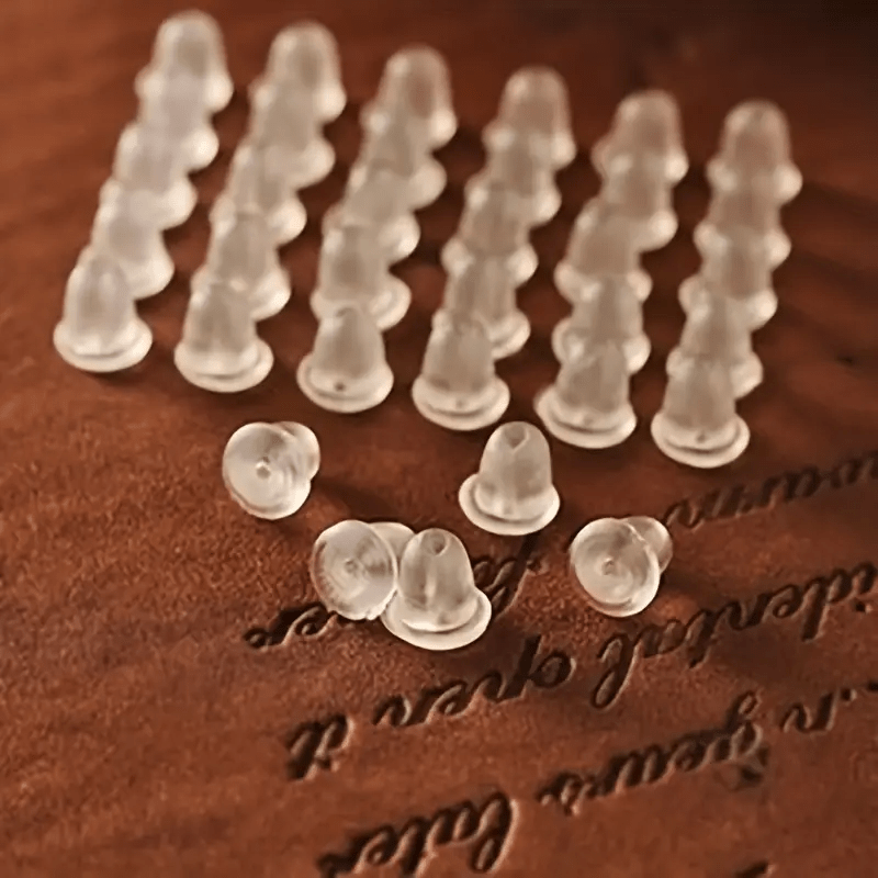 20pcs Silicone Earring Backs, Comfortable Transparent Earring Base Plugs
