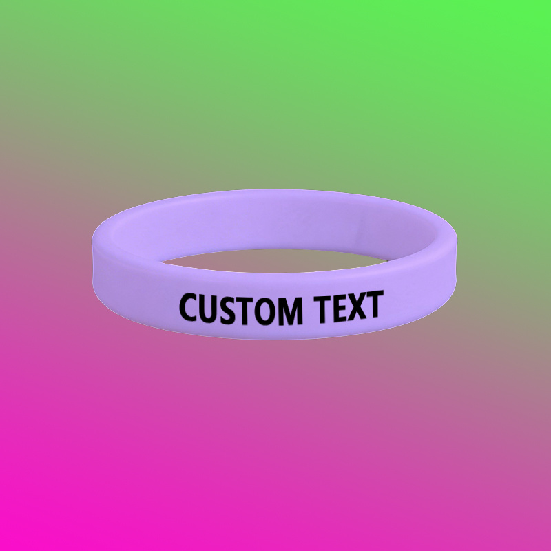 30pcs Custom Glow-In-The-Dark Silicone Bracelets, Gift for Her