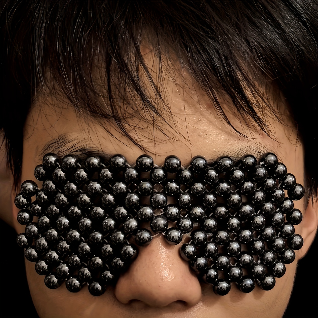 TEMU This Eye Mask Is -woven Natural Hematite And Features A Neutral Suitable For Men And Women, Helping To Eye . Gentle And Comfortable, Making It