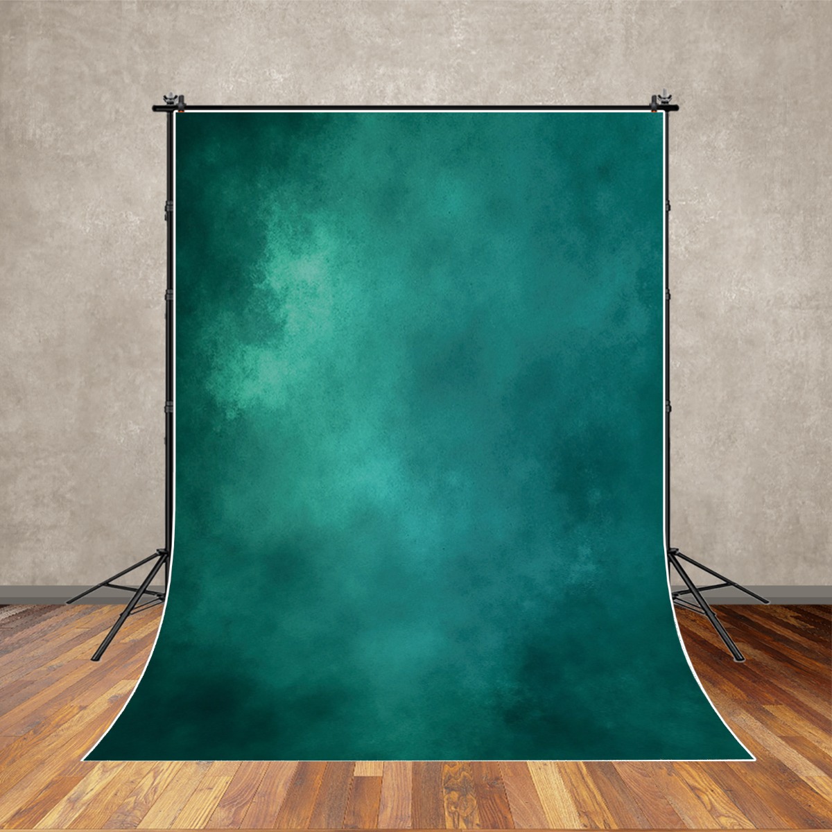 Elegant Teal Gradient Photography Backdrop