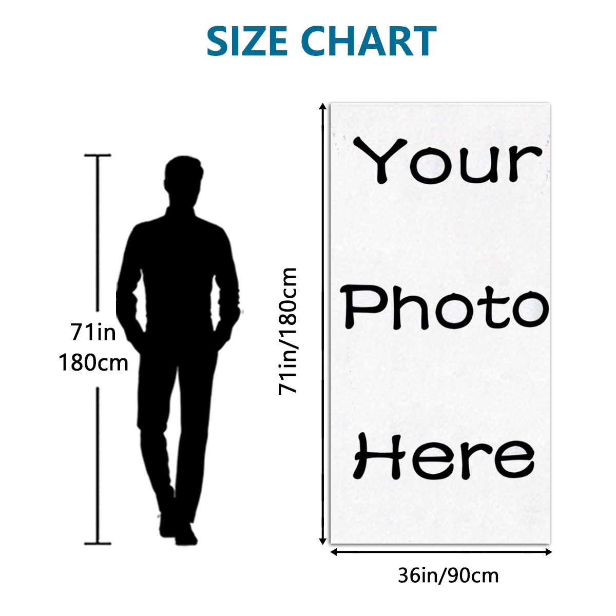 TEMU 1pc Custom Photo Beach Towel - Printed With Your Own Picture And Name, Soft Microfiber Quick-dry Bath Towel, Suitable For Pool, Vacation, Yoga,