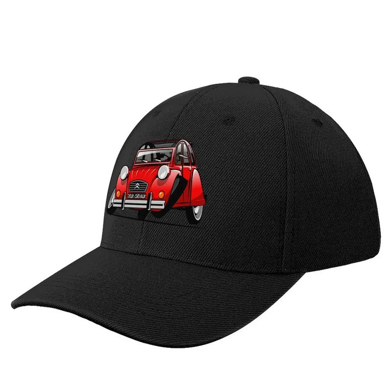 

Casquette de baseball rouge Vintage 2CV, style décontracté, 100% polyester, lavable en machine, chapeau de pêche unisexe pour hommes et femmes