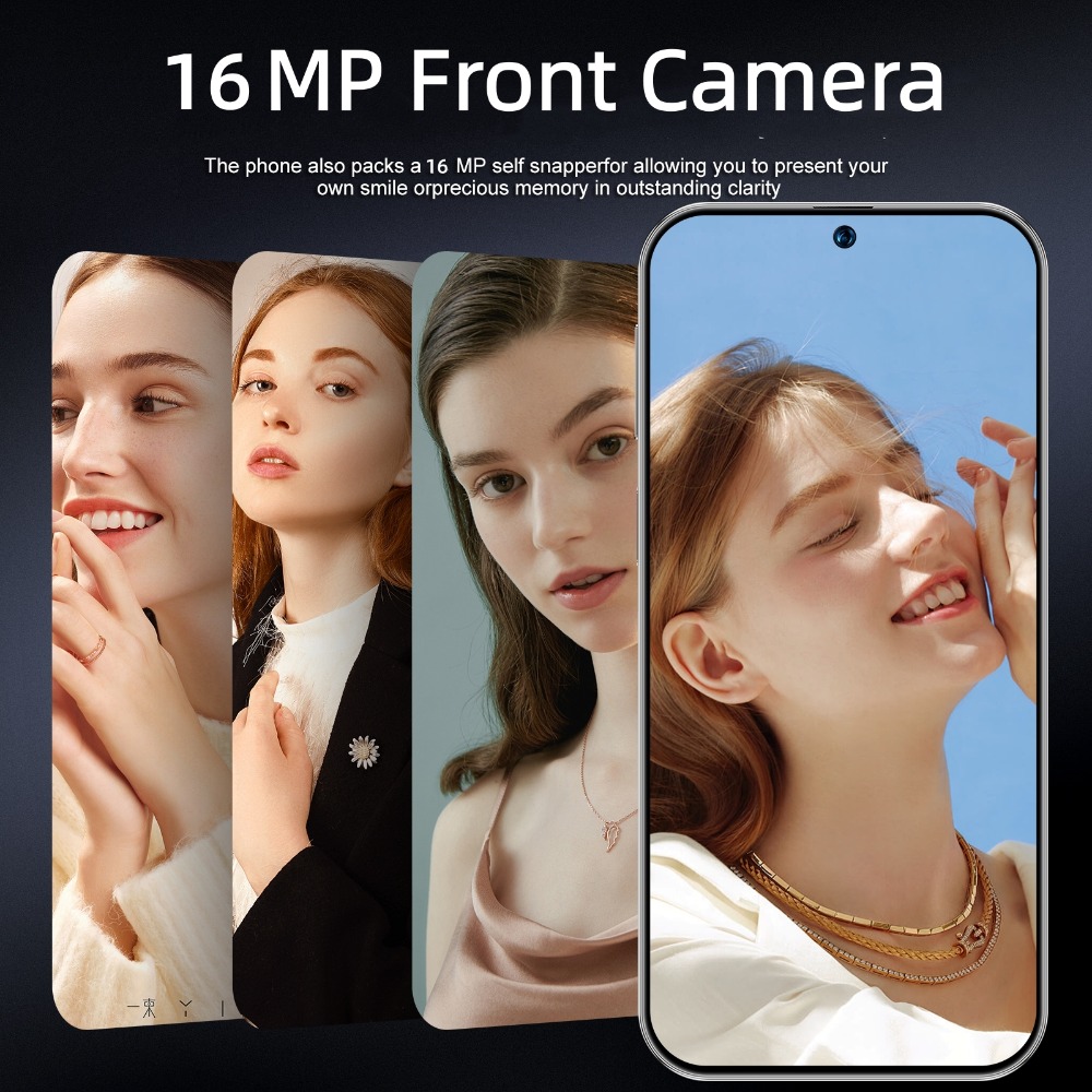 unlocked 2026 model 5g smartphone with 4gb + 64gb storage space, 6.8-inch high-end display, 720*1600 resolution,   dual standby, facial recognition function,   system, and gps function. a multifunctional high-end mobile phone product. Product details 4