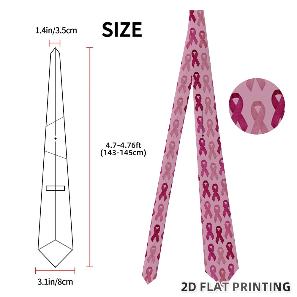 TEMU 1pc Breast Print Tie - Lightweight And Breathable, , Ideal For Daily Wear And Formal Occasions