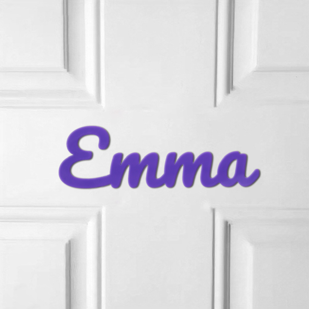 TEMU Personalized Acrylic Room Nameplate - Self-adhesive Door/wall Sign With Name & Number Plates Suitable For Office, Bedroom,, - Lettering For Home