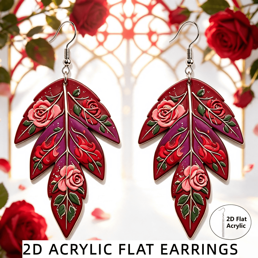 Women's Vintage Boho Floral Drop Hook Earrings