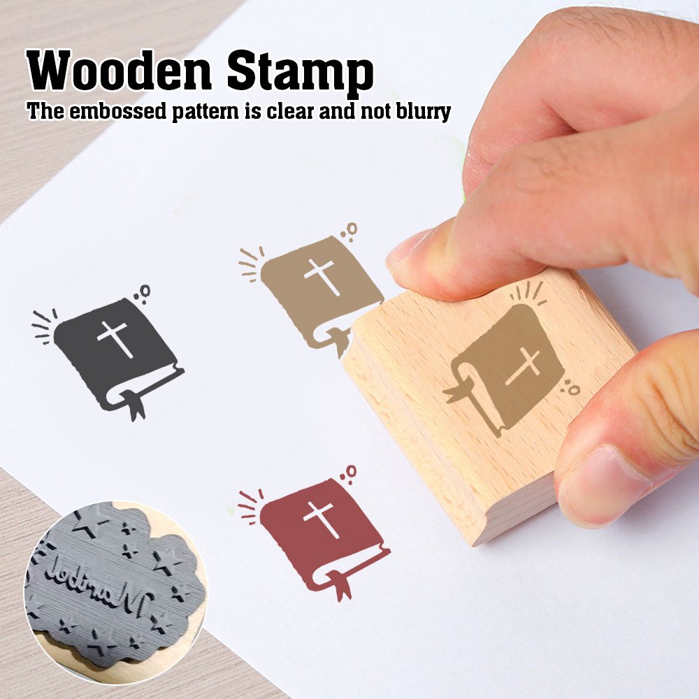 Wood Stamp for Journaling, DIY Crafts, and Scrapbooking
