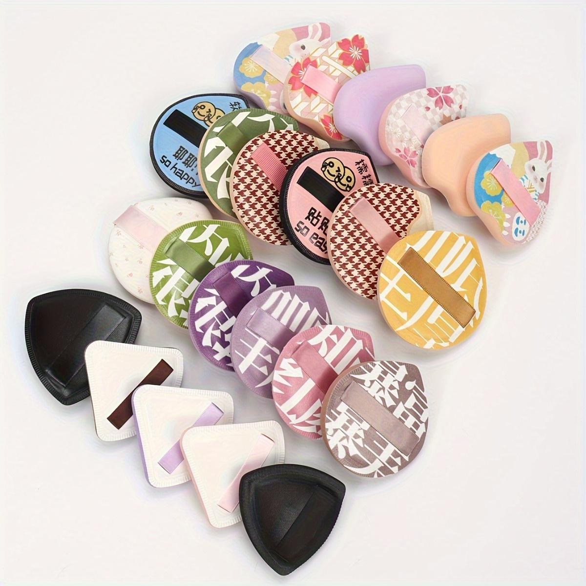 TEMU 5/10/15pcs Plus Size Cloud Puff Combination Set, Random Color And Shape , Beauty Makeup Sponge For Mixing Bb Cream, Foundation, And Concealer,