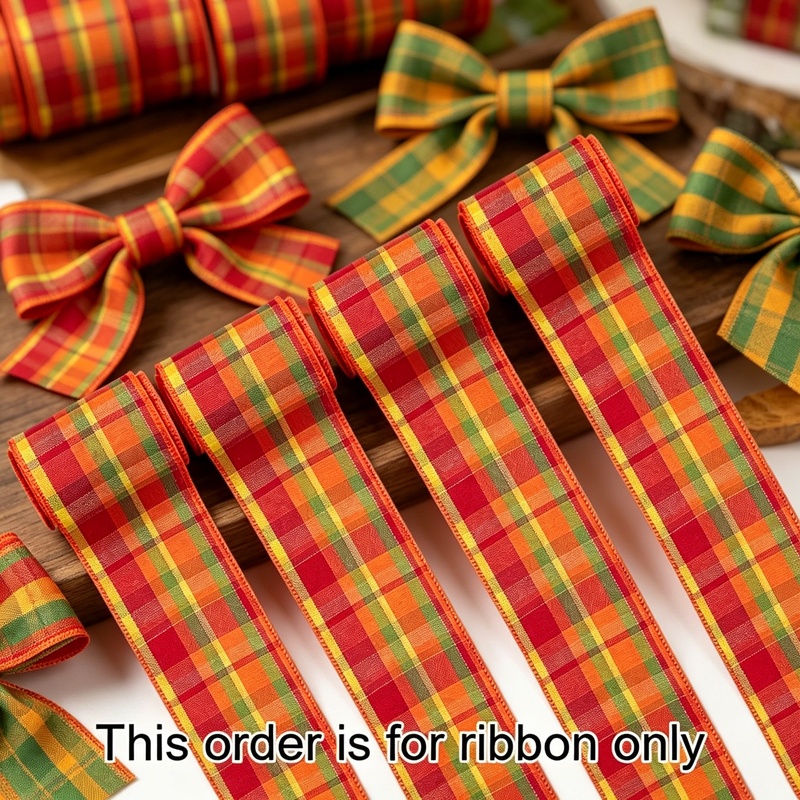 TEMU 4pcs Total 20 Yards Ruban Filé Fête d'Anniversaire Orange Ruban Nœud Sacoche en Jute Artisanat Décoration de Fête Fabrication de Nœuds Emballage