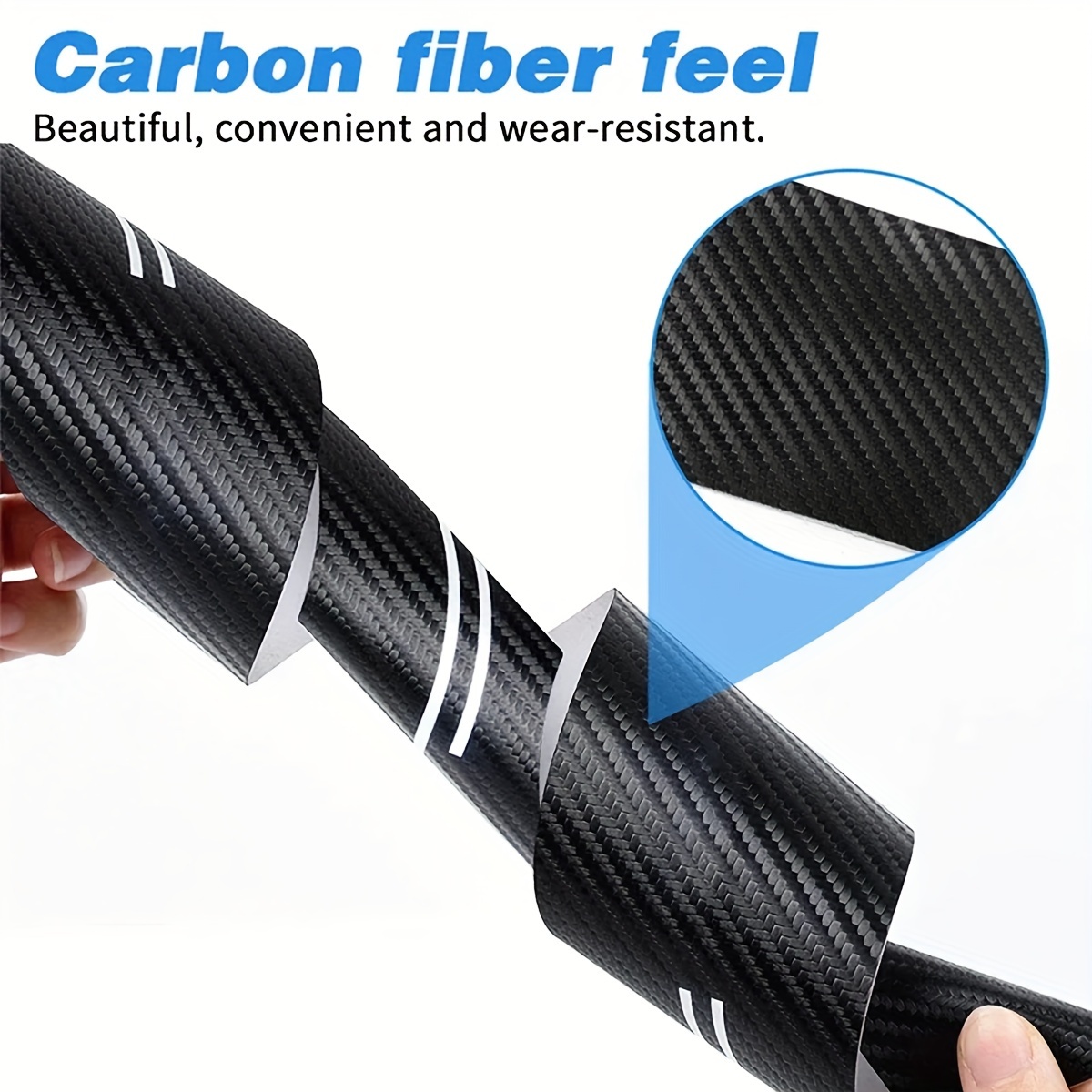 9pcs set of carbon fiber car   stickers pvc material scratch resistant and non slip suitable for toyota for honda for mazda for mitsubishi and for mg car interior accessories Product details 8