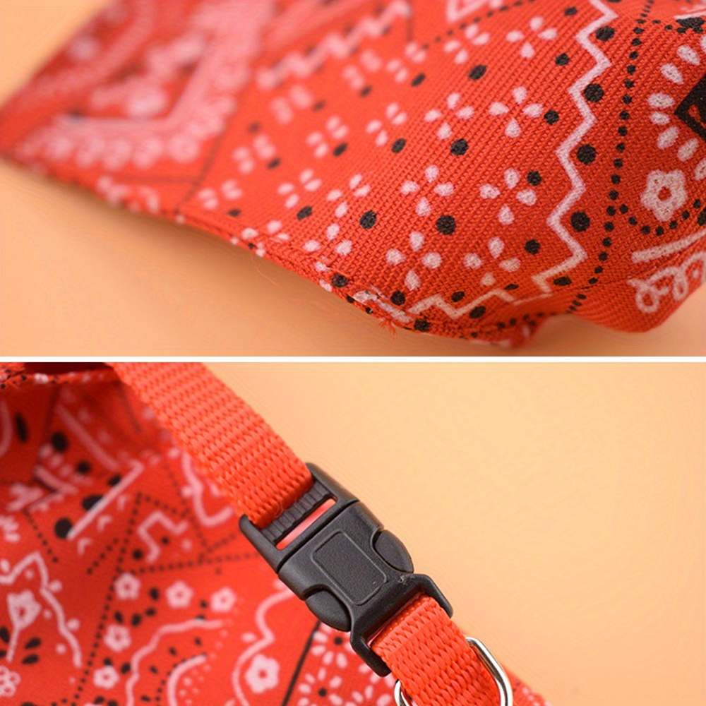 Customizable Adjustable Dog Bandana, Personalized Pet Saliva Towel & Collar