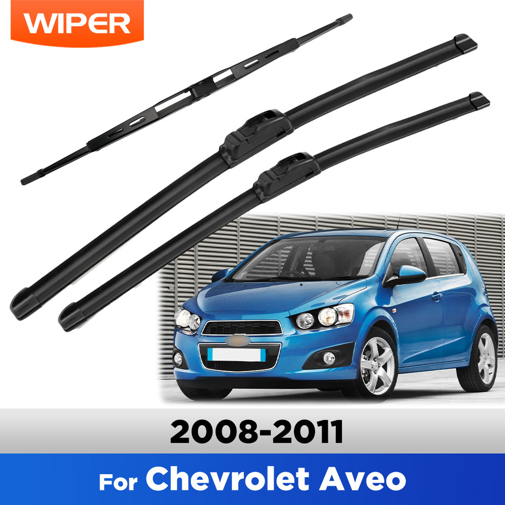 TEMU Set Of Front And Rear Windshield Wiper Blades For Mk1 From 2008 To 2011, Including Brushes Measuring 22", 16", And 14"