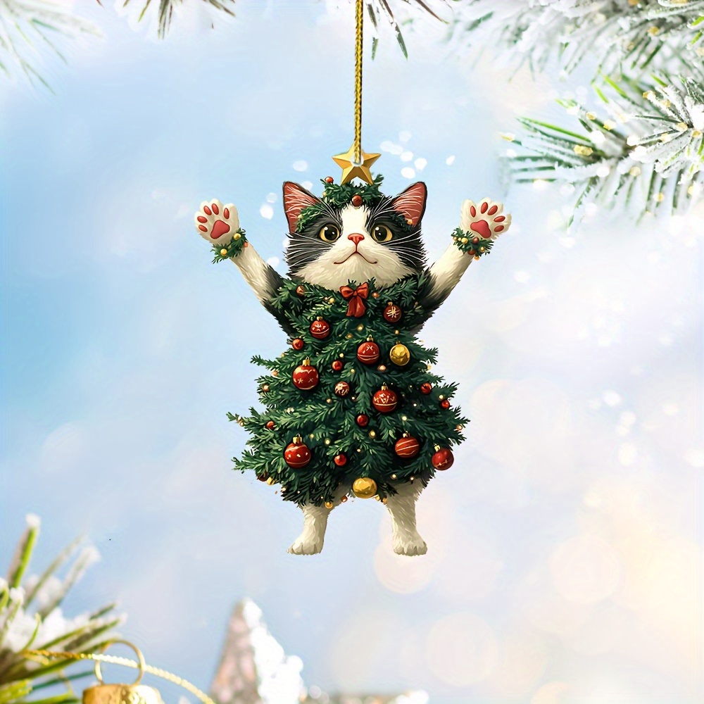 Adornos Navideños Como Poner Arbol De Navidad Con Gatos Adornos