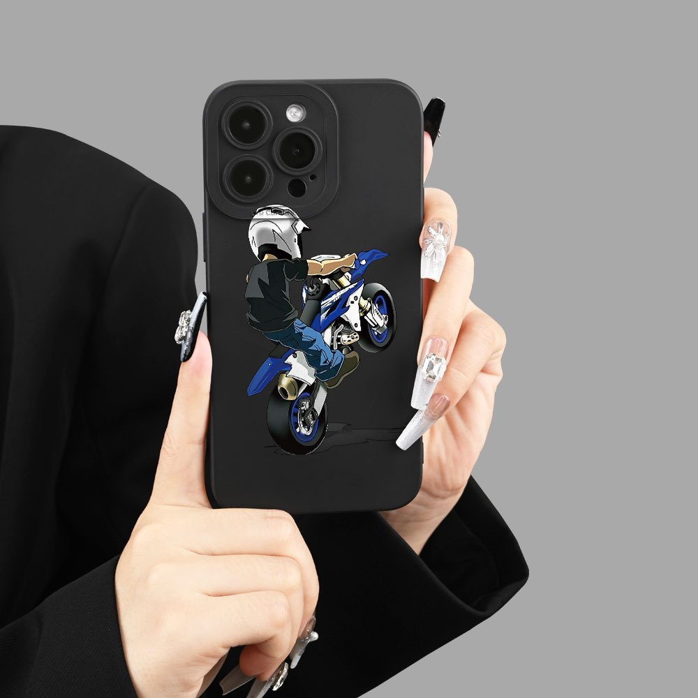 

Imprimé de moto créatif est simple et unique pour et les femmes. Étui de téléphone portable tendance et , adapté pour 15 14 11 XS XR X7 8 Plus Pro . C'est le meilleur cadeau pour , et