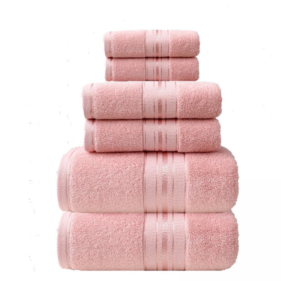  a face towel chest bath towel absorbent 2 square bath towel six piece set details 5