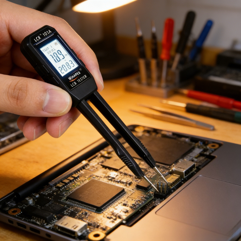   intelligent electronic component tester intelligent device   with a   generator and frequency scanning function   of measuring voltage     inductance   copper wires etc
