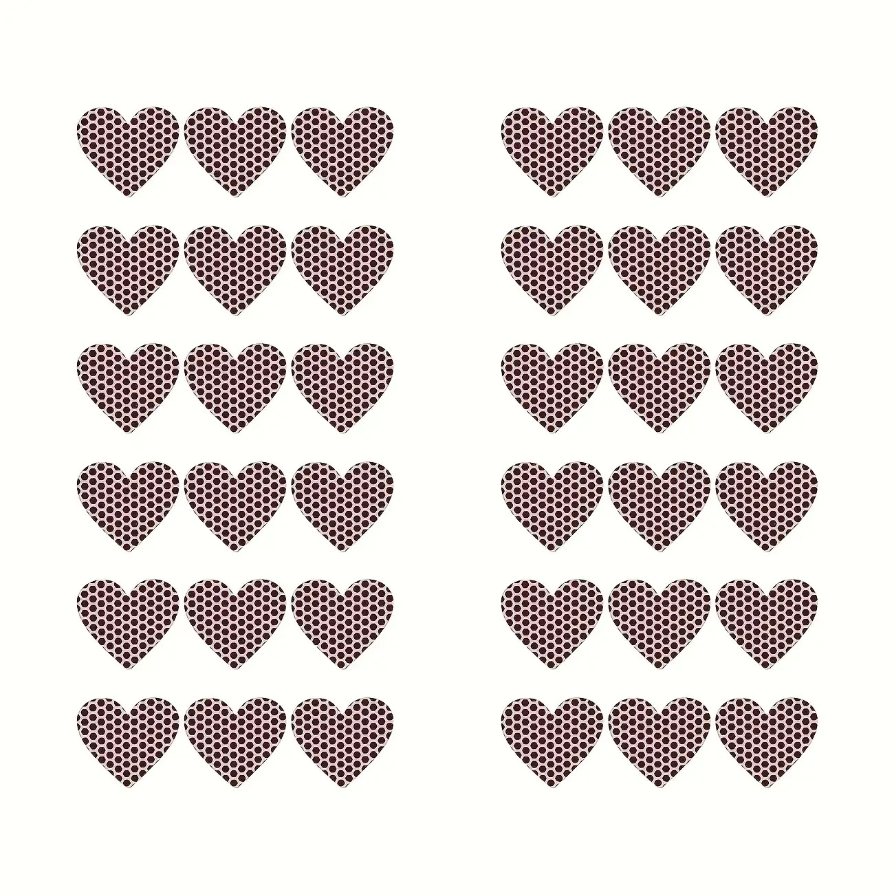 36 Heart-shaped Matchbox Stickers - Microfiber Adhesive Decorative Stickers, High-value Heart-shaped Design, Full-scene Festival : Weddings, Christmas, Valentine's Day, Mother's Day, Hanukkah