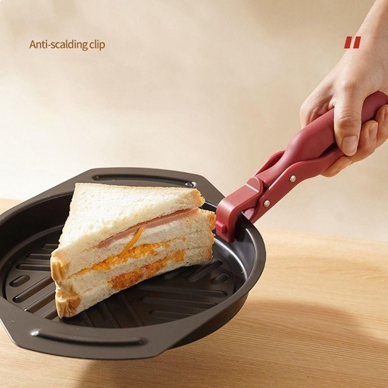silicone anti scalding clip tongs non slip   gripper for kitchen dish remover with flexible handles ideal for serving hot meals dish handling tongs flexible handles silicone construction dish tongs 3