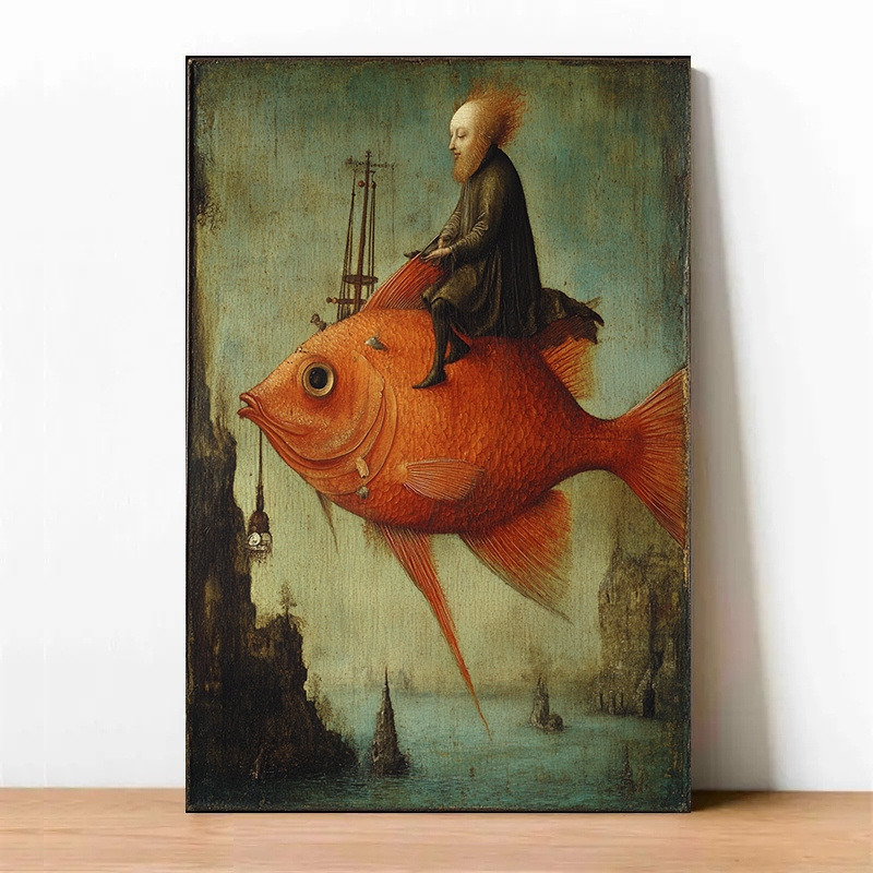 

Canvas Poster - For Man Fish , High-quality Wall Art For Home And Office Decor, Ideal For Bedroom, Living Room, Kitchen