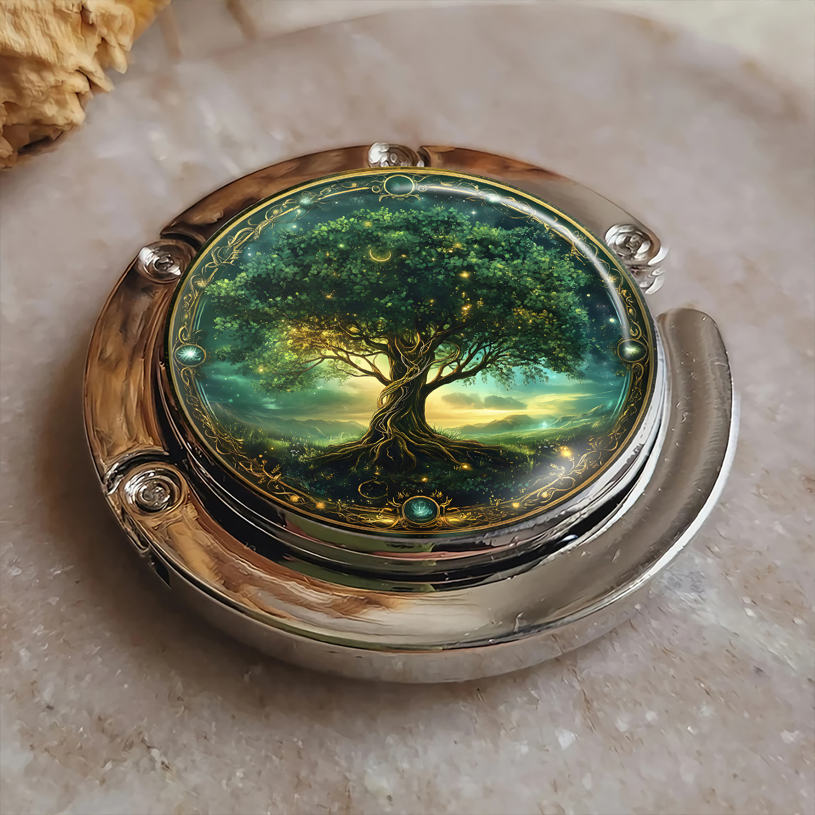 E-shop Zinklegierung Life Tree Tragbarer Haken - Faltbar, Platzsparender Hänger für Reisen & Zuhause, Einzigartige Geschenkidee mit Robuster,