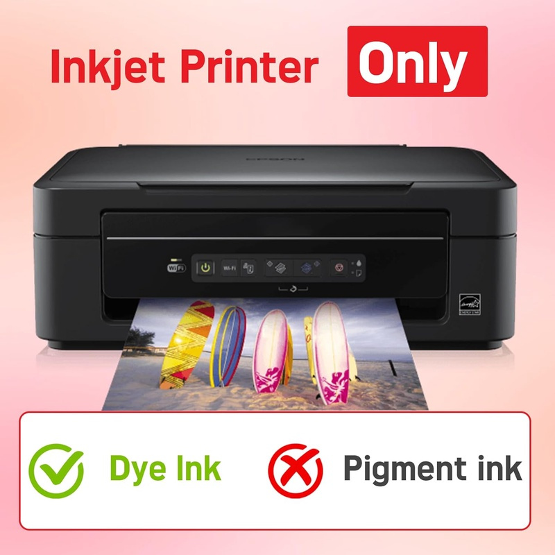 220 Sheets Heavy-Duty Double-Sided Photo Paper - Glossy Both Sides, Laser-like Gloss Finish, 8.5x11 Letter Size, 54lbs/200gsm for Professional Photo Printing, Business Documents, Inkjet & Dye Inkjet Printers - Compatible with Home & Office Use, Vibrant Colors, Premium Quality, Creative Professionals